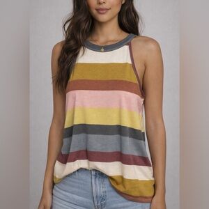 NWT Twenty Second Striped Sleeveless Tank Top Large